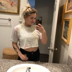 Obey tie dye crop top